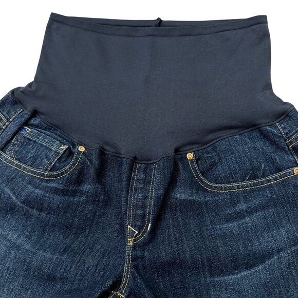 Gap 1969 Maternity Jeans NEW Long and Lean Bootcut Dark Wash 29/8R - Picture 5 of 11